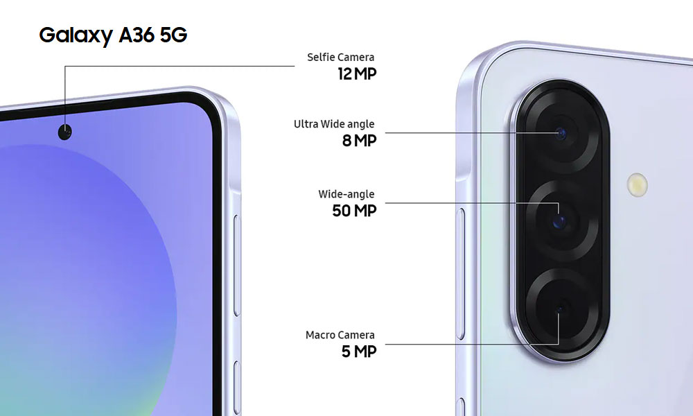 مقایسه دوربین های گوشی A35 و A36